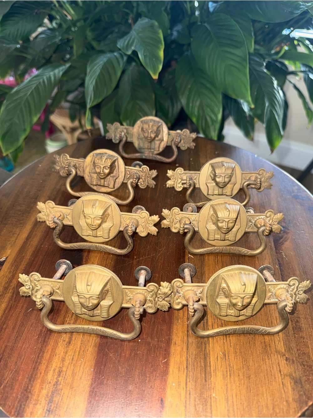 Brass Egyptian Drawer Pulls